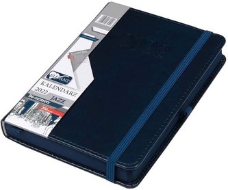 Kalendarz 2022 B6 Dzienny Jazz granatowy ELEFANT