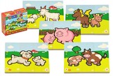 Puzzle Moje prvé zvieratká drevené 18 dielikov pre najmenších v krabičke 13x11,5x4,5cm 12m+ MPZ