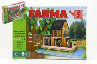 Stavebnice Dromader Farma 28602 260ks v krabici 34,5x25x5,5cm
