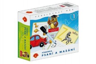 Písmená Písanie a mazanie 1 didaktická spoločenská hra v krabici 19x18x5cm