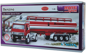 Stavebnica Monti 08/3 Benzina Liaz 1:48 v krabici 31,5 x16, 5x7, 5cm