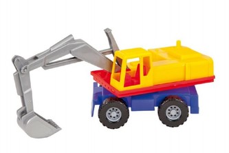 Auto bagr plast 27cm 24m+
