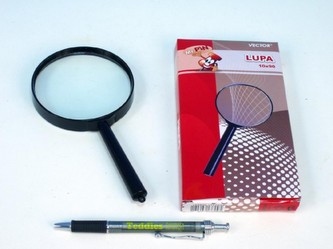 Lupa plast/sklo 18cm v krabičce