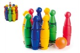 Kolky plast 23cm 9ks s guľou v stojane /v sieťke od 18 mesiacov