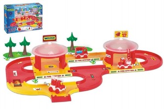Kid cars 3D Hasiči plast 3,1m v krabici 59x40x15cm 12m+ Wader