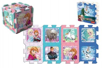 Pěnové puzzle Ledové království/Frozen 32x32x1cm 8ks v sáčku