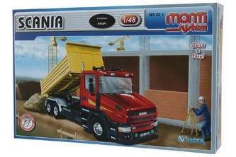 Stavebnica Monti 62.1 Scania 1:48 v krabici 32x20, 5x7, 5cm