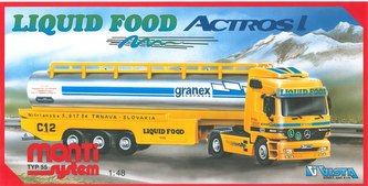Stavebnica Monti 55 Liguid Food Actros L-MB 1:48 v krabici 31,5 x16, 5x8cm