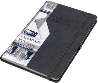 Kalendarz 2022 A5 Tyg. Jazz grafitowy ELEFANT