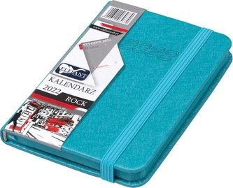 Kalendarz 2022 A7 Tyg. Rock turkusowy ELEFANT