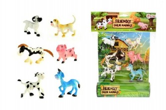 Veselá zvířátka Farma 6ks v sáčku 26x34x4cm