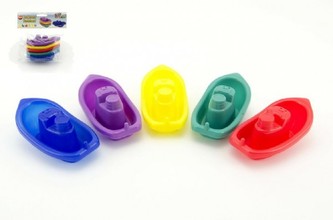 Loď/Lodičky do vany 5ks plast 10cm v sáčku