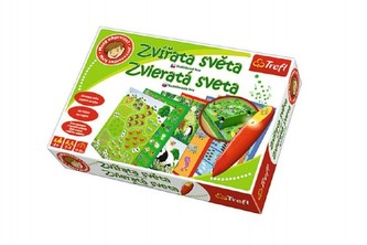 Malý objaviteľ Zvieratá sveta + kúzelná ceruzka edukačná spoločenská hra v krabici 33x23x6cm