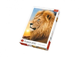 Puzzle Lev 500 dílků 34x48cm v krabici 26,5x39,5x4,5cm