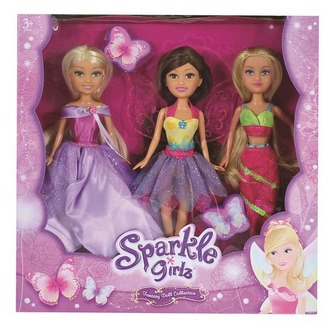 Set panenek 3 ks Sparkle Girlz
