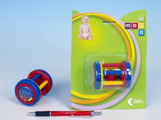 Chrastítko ježek Maamaa 6x8cm na kartě od 0 měsíců