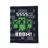 Dětská peněženka Minecraft: SSSS BOOM (9 x 11 x 1 cm) černá polyester