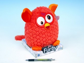Furby plyš 20cm červený na podstavci