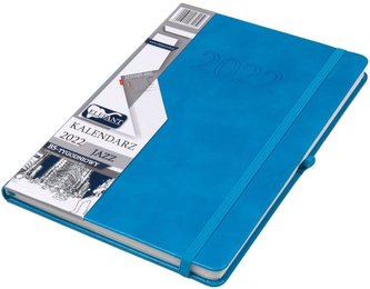 Kalendarz 2022 B5 Tyg. Jazz niebieski ELEFANT