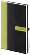 Diář 2022 Bora - černo/zelený, týdenní kapesní
