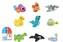 Hračka zvířátko nafukovací do vany asst 9 druhů v krabičce 15x20cm