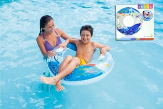 Kruh nafukovací s úchytmi 97cm asst v krabici