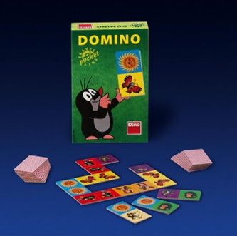 Domino Krtek společenská hra na cesty 28ks v krabičce 11x18x3,5cm