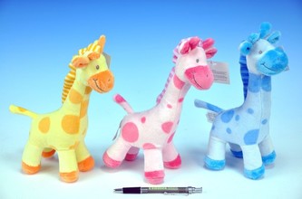 Žirafa plyš 22cm, 3 barvy od 0 měsíců - 1 kus