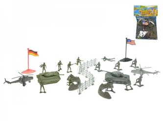Sada vojáci s mapou plast 2 vojska v sáčku