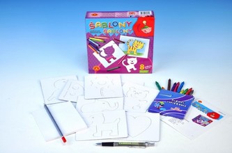 Šablony obkreslovací pro dívky + doplňky v krabici