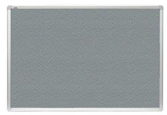 Tabule 2x3 filcová officeBoard 120 x 90 cm s hliníkovým rámem, šedá