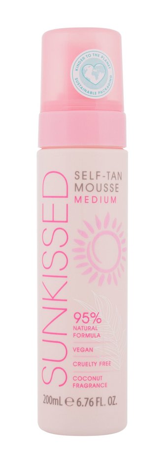 Sunkissed Self-Tan Mousse Samoopalovací přípravek 200 ml Medium pro ženy
