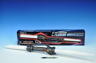 Meč svítící plast 115cm na baterie se zvukem v krabici
