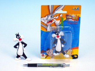 Sylvester figurka plast 9,5cm na kartě