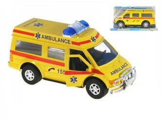 Auto ambulance 27cm na setrvačník v krabici
