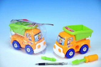 Auto sklápěčka šroubovací plast 16cm v sáčku