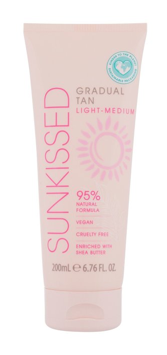 Sunkissed Gradual Tan Samoopalovací přípravek 200 ml Light-Medium pro ženy