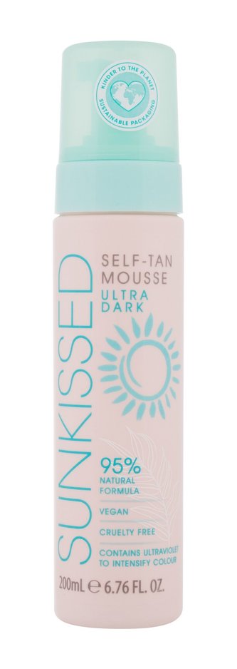 Sunkissed Self-Tan Mousse Samoopalovací přípravek 200 ml Ultra Dark pro ženy