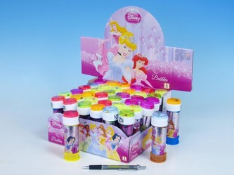 Bublifuk 60ml Princezny 11.5cm 5 barev
