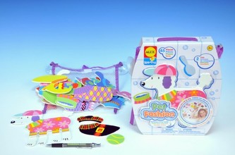 Vodolepky Móda pro zvířátka - pěnová sada do vany 45ks v taštičce