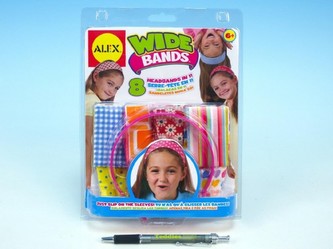 Čelenka se 4 vyměnitelnými oboustrannými stuhami plast na kartě