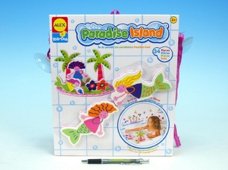 Vodolepky Ostrov - pěnová sada do vany 34ks v taštičce