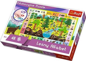 Puzzle Edukacyjne Leśny Alfabet TREFL
