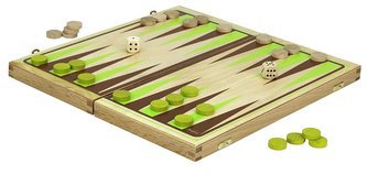 Jeujura Backgammon hra v drevenom skladacom boxe