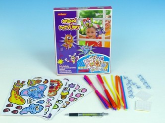 Okenní potvůrky 21x26x4cm 6 obrázků v krabici