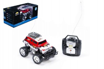 Auto RC Monster Truck 16cm na vysílačku na baterie s dobíjecím packem + adaptérem v krabici