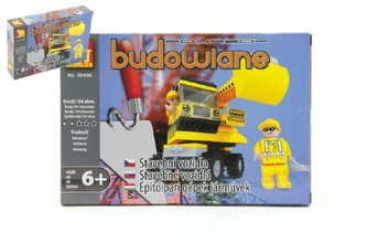 Stavebnice Dromader Auto Bagr 29406 104ks v krabici 22x15x4,5cm