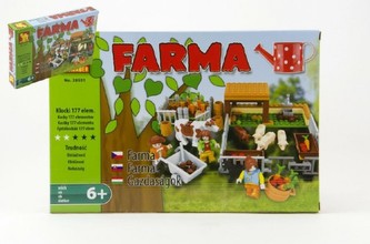 Stavebnice Dromader Farma 28501 177ks v krabici 32x21,5x5cm