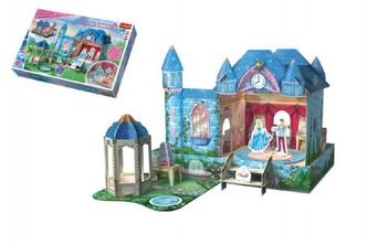 Skládačka prostorová Popelčin taneční sál 11ks v krabici 40x27x6cm