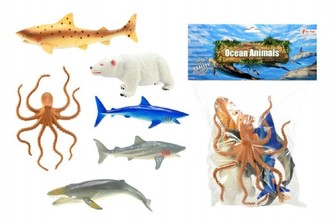 Zvířátka mořská plast 14cm 6ks v sáčku